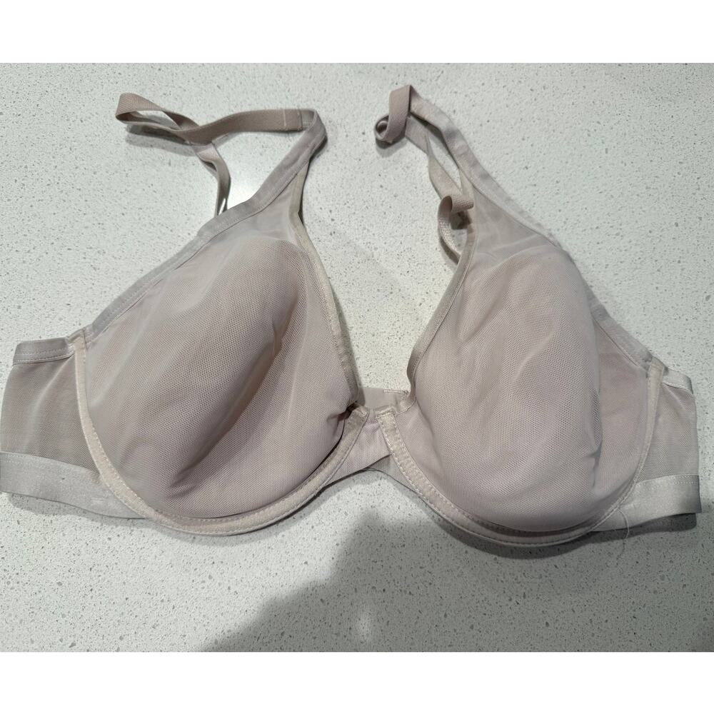 SOMA lightest lift mesh‎ plunge bra in Grey/Nude 38C